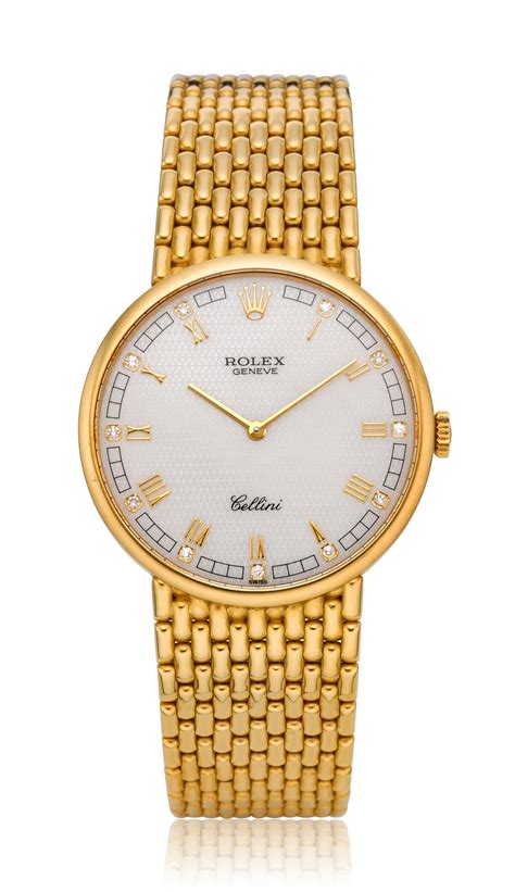 rolex cellini mesh gold|Rolex cellini 18k gold watch.